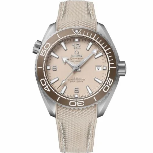 Omega Seamaster Planet Ocean 600M Co-Axial 43.5 Master Chronometer Stainless Steel / Beige / Rubber 215.32.44.21.09.001 (21532442109001)